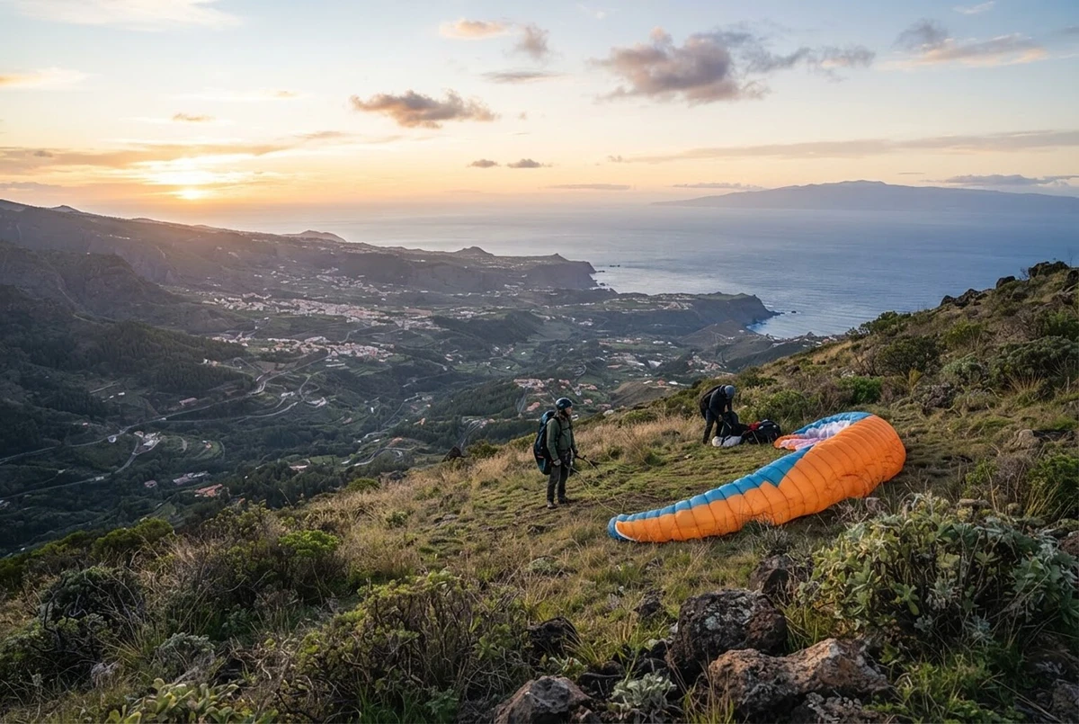 Paragliding Flight with Champion Pilot Tenerife