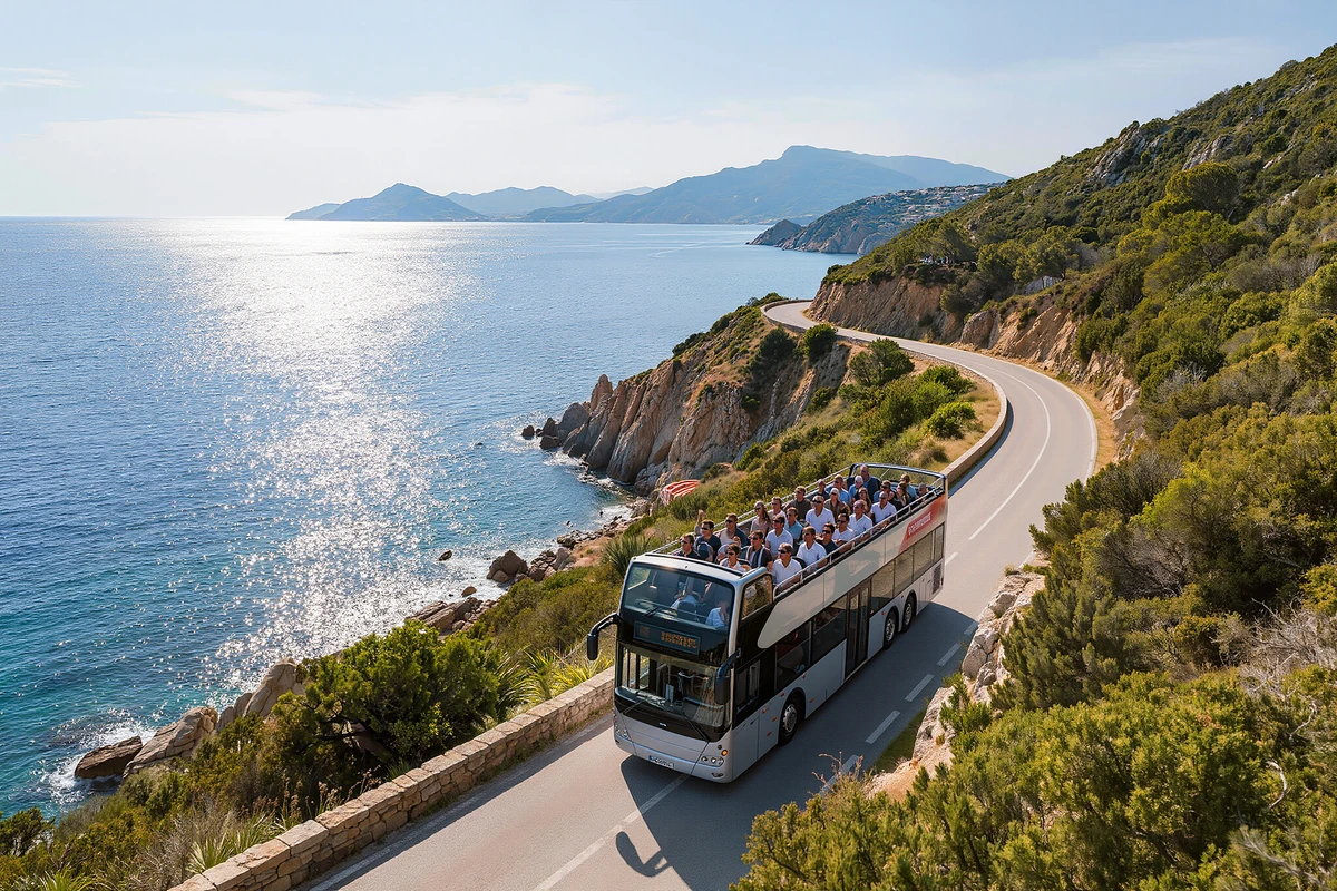 Ajaccio Town and Coast Open-Top Bus Tour