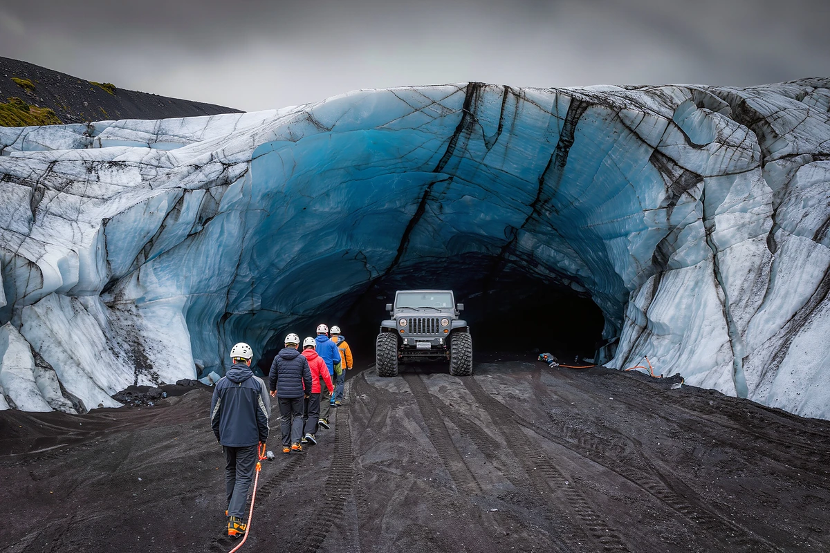 Katla Ice Cave, Super Jeep & South Coast Waterfalls Day Trip from Reykjavik