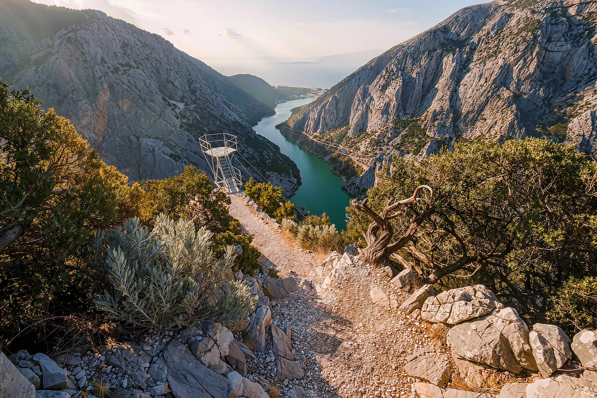 Omis Zipline over the Cetina Canyon