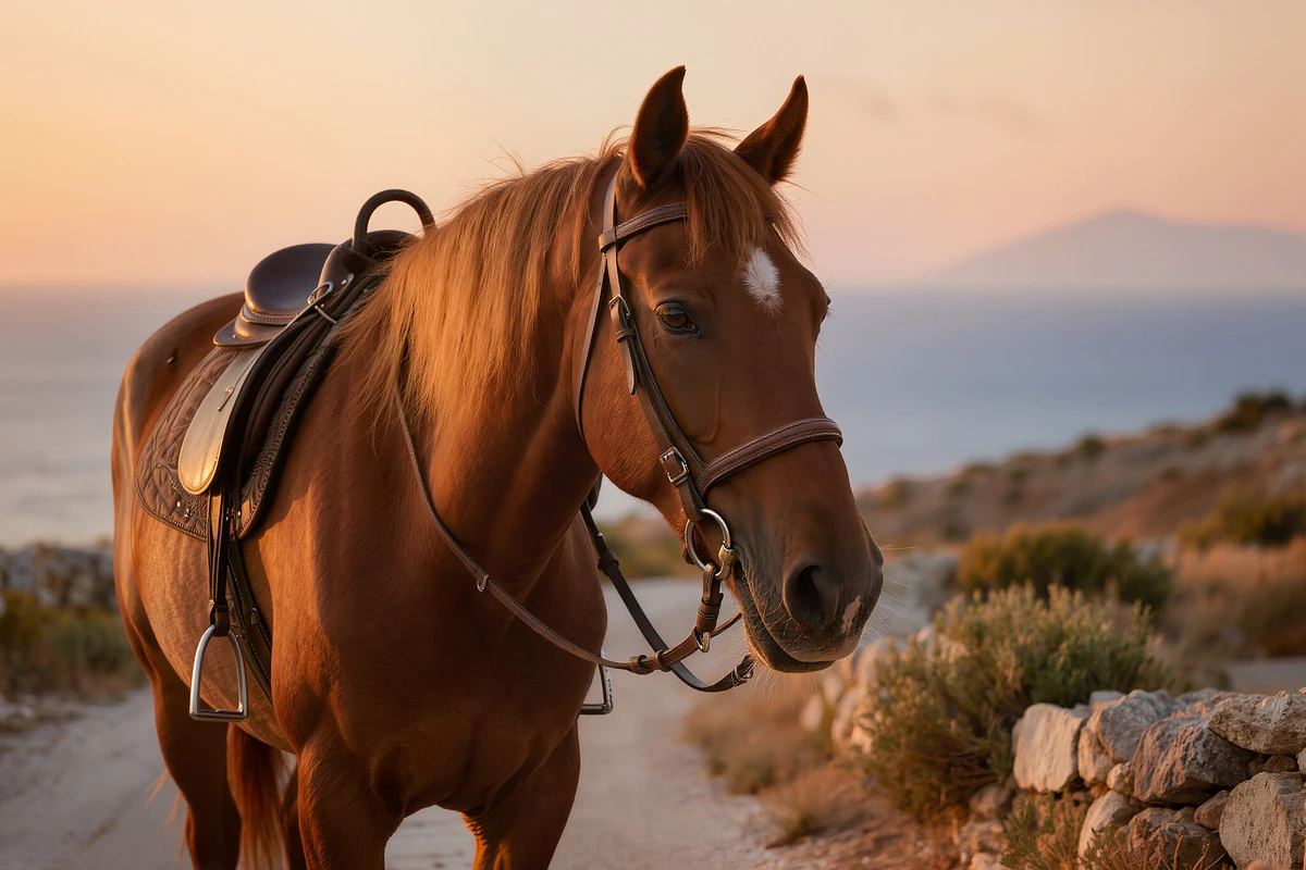 جولة ركوب الخيل عند الغروب في باروس
