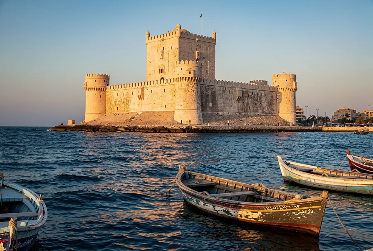Alexandria Catacombs, Qaitbay Citadel & Roman Theatre Day Trip from Cairo