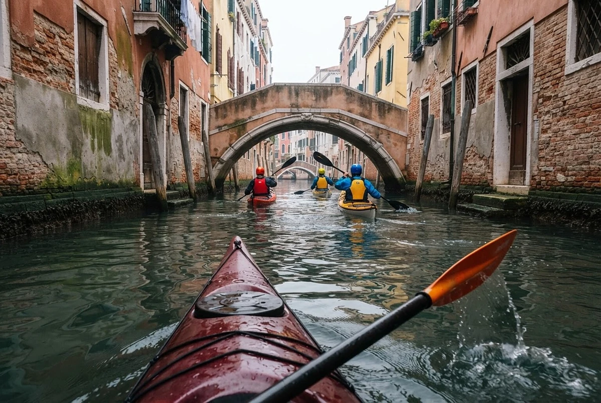 Venice Canals Guided Kayak Tour by Day, Sunset or Night