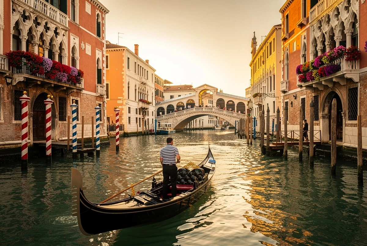 Grand Canal Shared Gondola Ride with Commentary