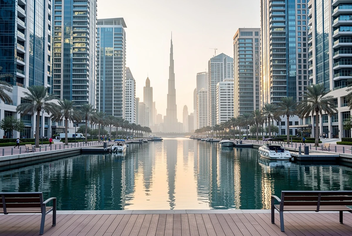 مطار دبي إلى الخليج التجاري
