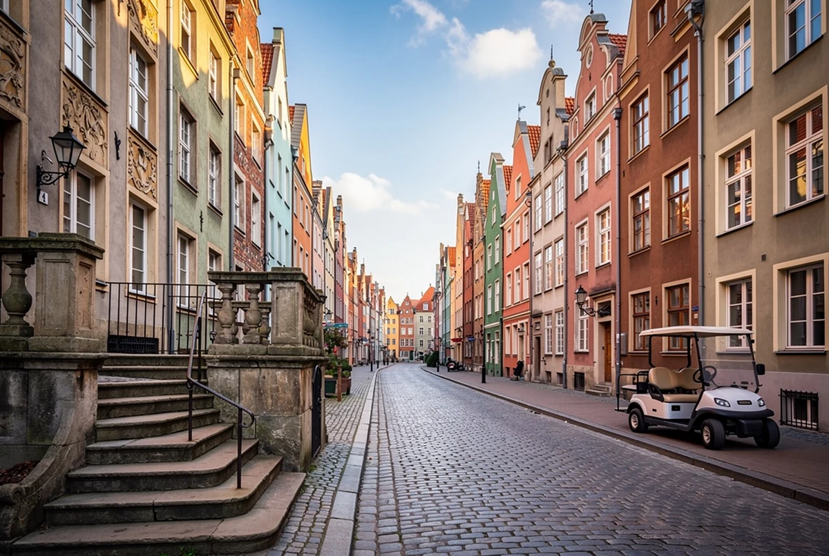 Old Town Electric Golf Cart Sightseeing Tour Gdansk