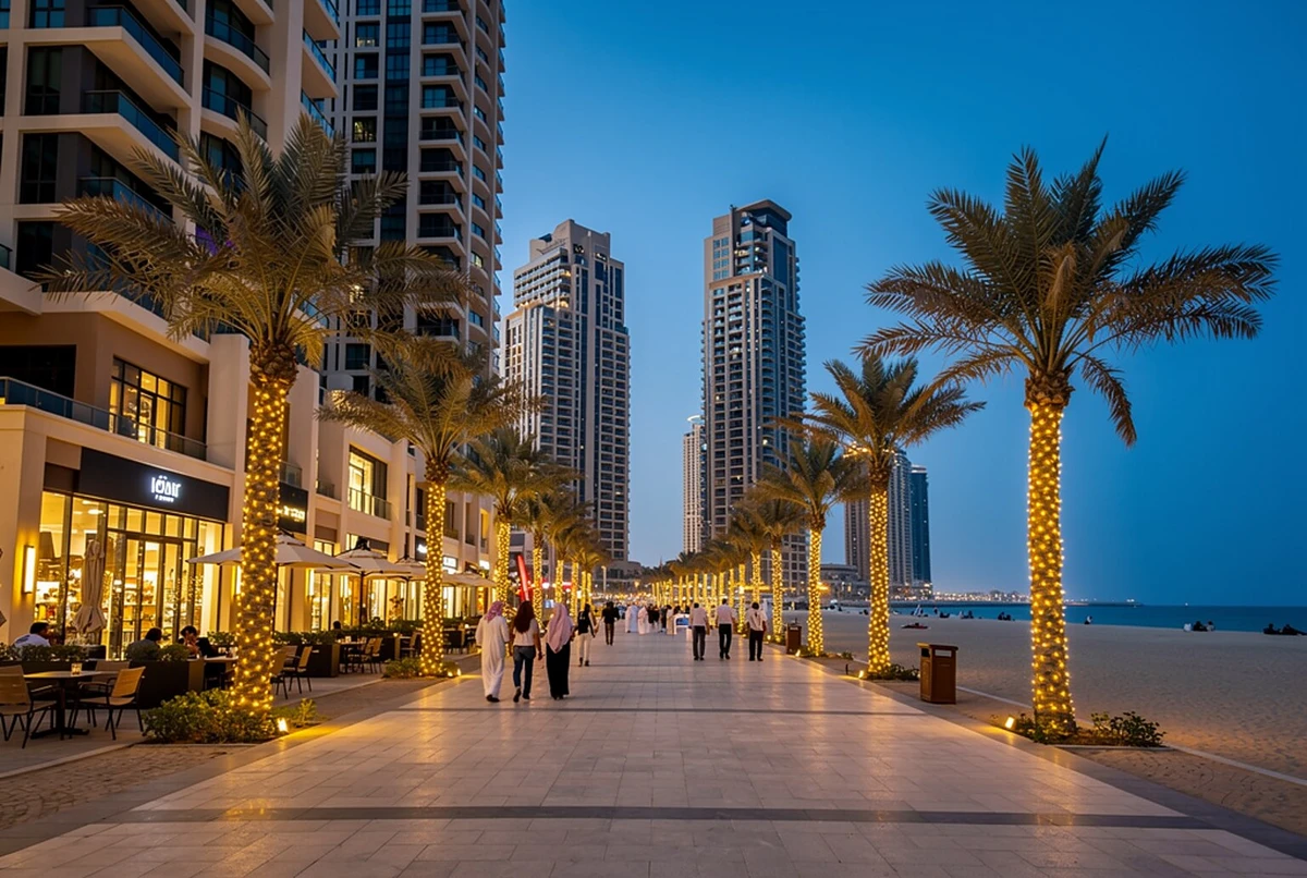 مطار دبي إلى هيلتون الممشى