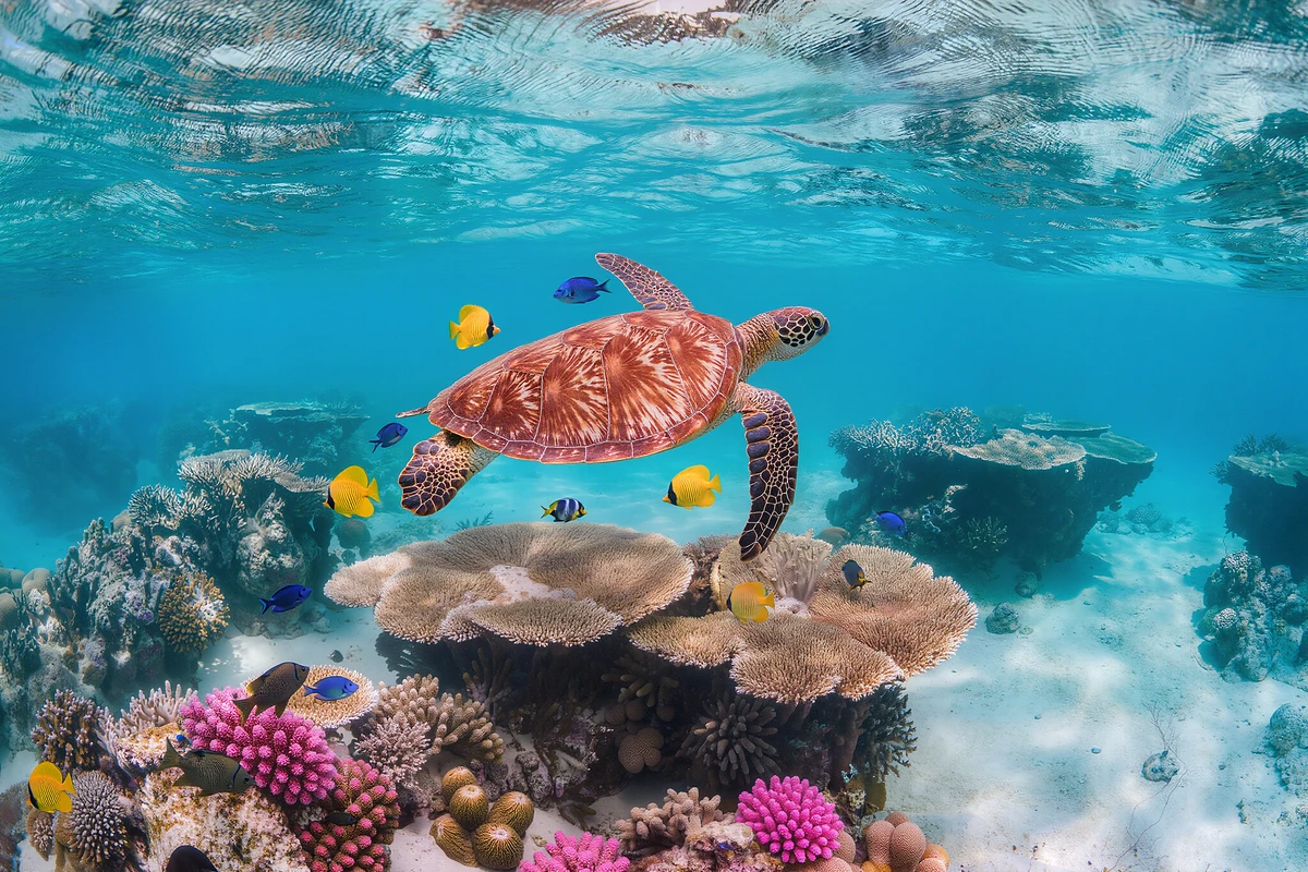 Gili Air Snorkeling with Turtles and Underwater Statue Lombok