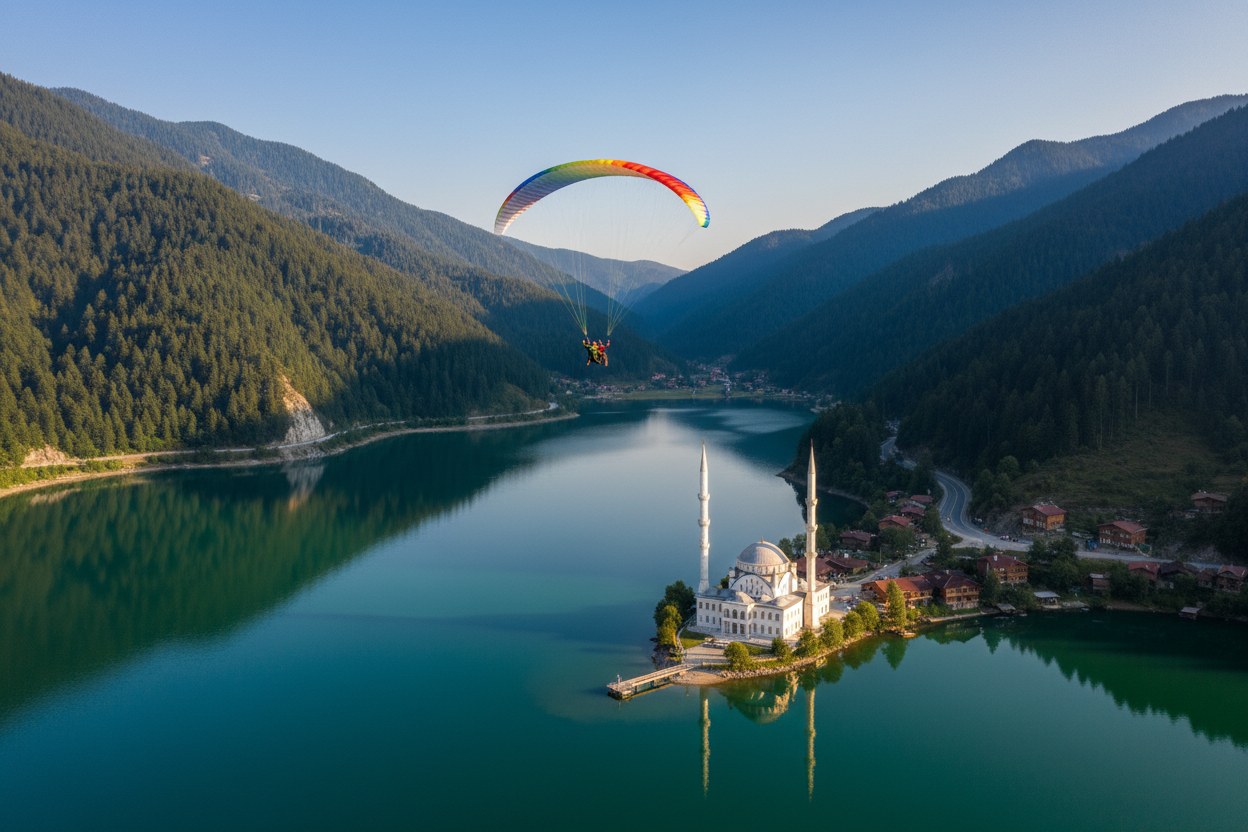 Tandem Paragliding In Uzungol Trabzon