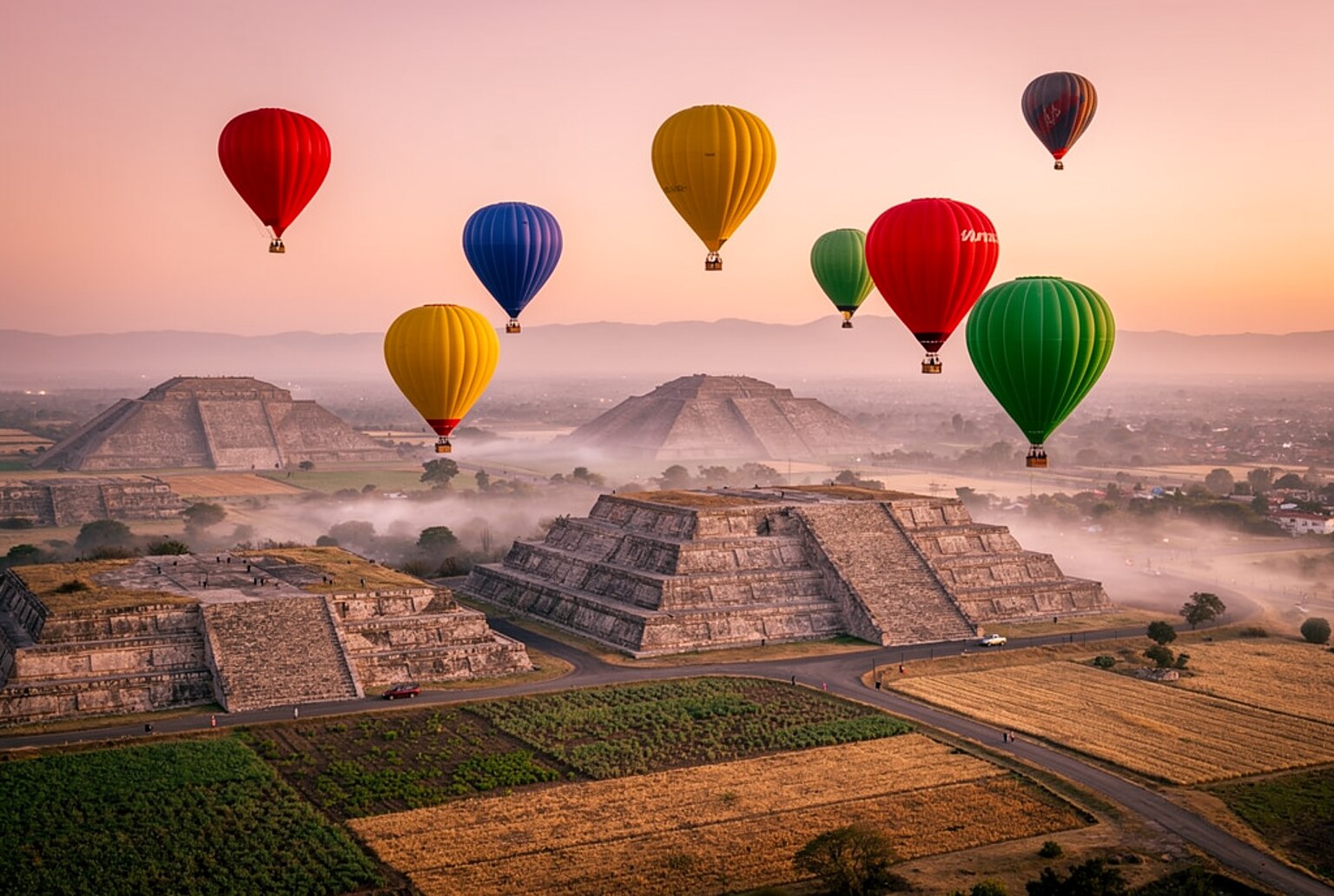 Teotihuacan Hot Air Balloon Flight Mexico City